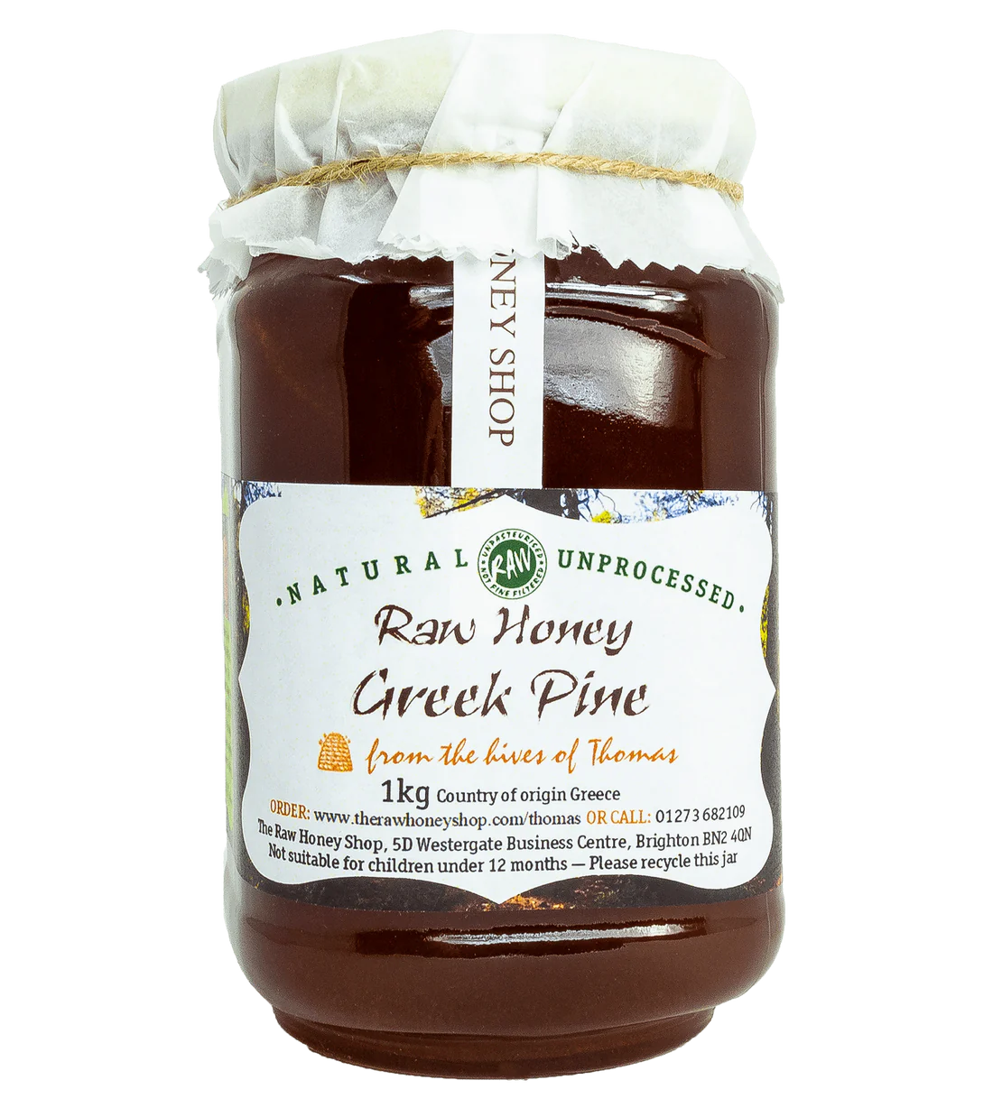 RAW ORGANIC GREEK PINE HONEY