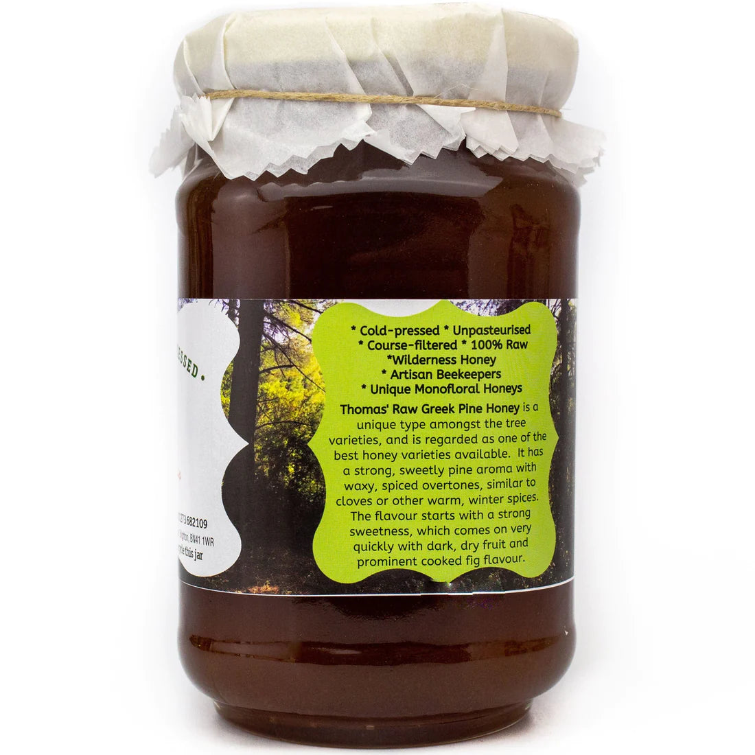 RAW ORGANIC GREEK PINE HONEY