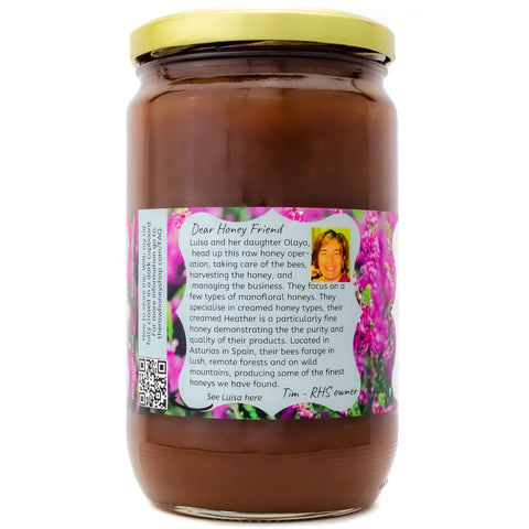 RAW ORGANIC CREAMED HEATHER HONEY