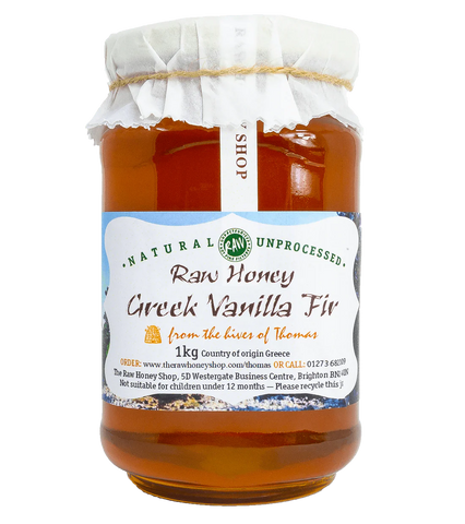 RAW GREEK VANILLA FIR HONEY