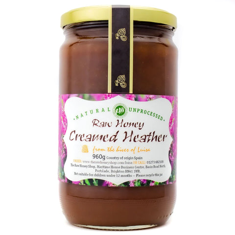 RAW ORGANIC CREAMED HEATHER HONEY