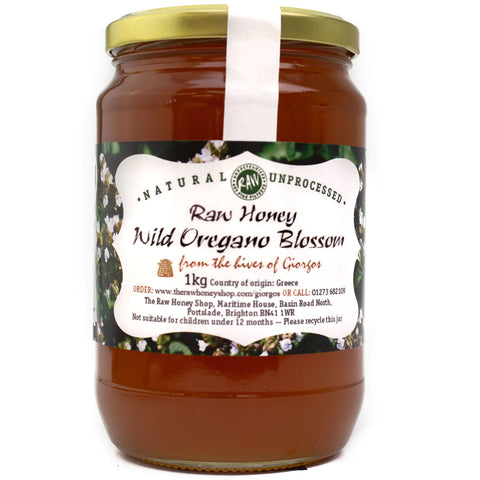 RAW GREEK WILD OREGANO BLOSSOM HONEY