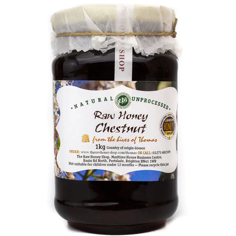 RAW ORGANIC GREEK CHESTNUT HONEY